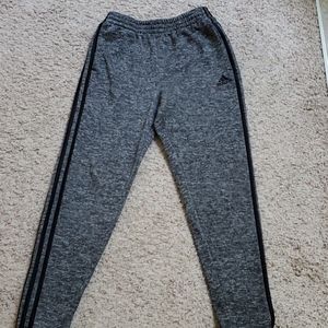 Girls grey adidas sweatpants